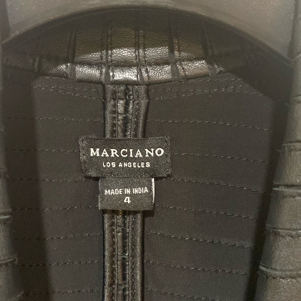 Marciano 100% leather Guess Shayna black leather jacket - Picture 3 of 12